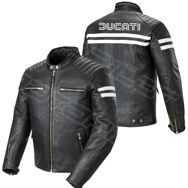 Ducati Men Motorcycle Leather Jacket MLJ-061-Ducati (Free Shipping ...